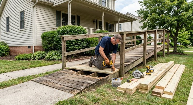 Wood Ramp Repair in Olathe, KS