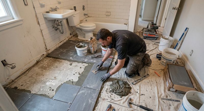 Bathroom Floor Replacement in Charleston, SC