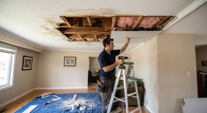 Water Damage Ceiling Repair in Houston, TX